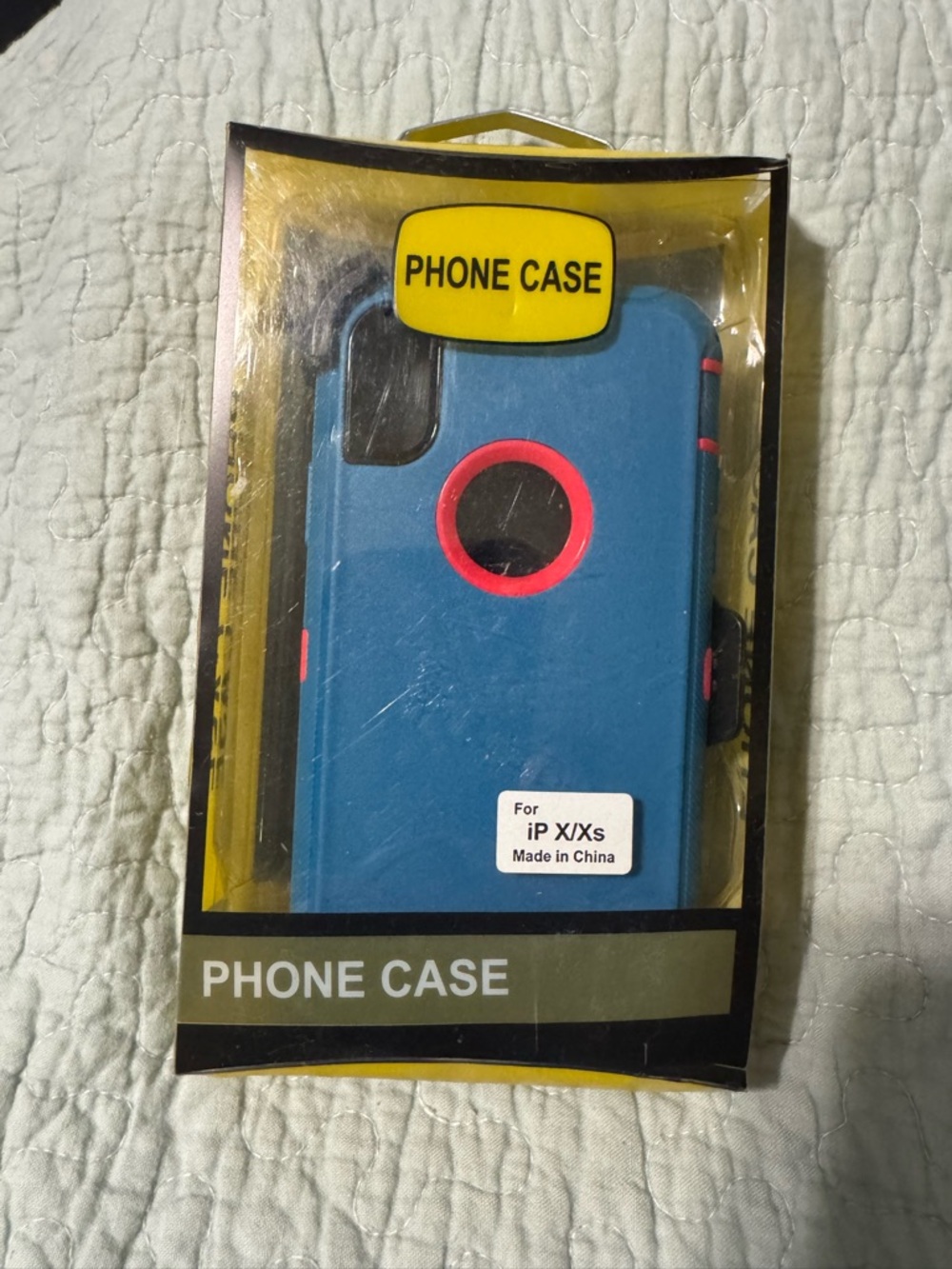Blue & Pink Rugged Phone Case for iPhone X / XS